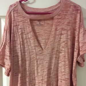 Free People Jordan Tee Size Medium - Mink Pink